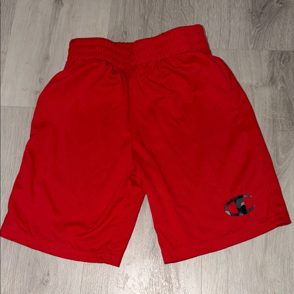 Boys Champion Bright Red Sports Shorts